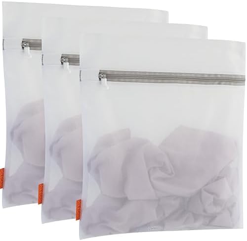 Polecasa Mesh Laundry Bags 3 Pack, 16 x 20" Large, Fine Mesh for Delicates by Polecasa