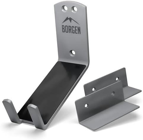 Borgen Wall Mount Pedal Hook for E-Bike & MTB - Grey by Borgen