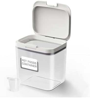 LivLab Mker 5-10 lb Airtight Dog Food Storage Container, White by LivLabMker