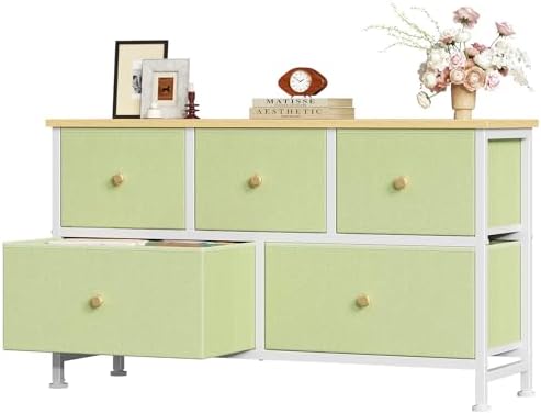 OLIXIS 5 Drawer Dresser for Bedroom, Storage Organizer Unit for Closet by OLIXIS
