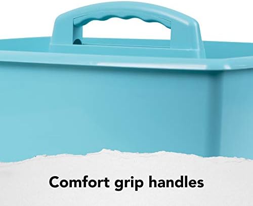 Storex Industries 13" x 11" x 6.375" Large Caddy, Teal - Image 4