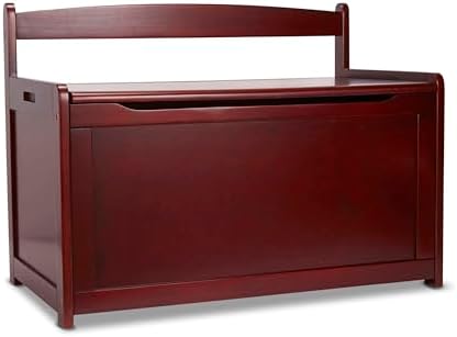 Melissa & Doug Wooden Toy Chest, Toy Storage Box with Hinged-Lid, Playroom Furniture for Kids Ages 3+ (Espresso) by Unknown