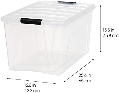 IRIS USA 2-Pack 72 Quart Storage Bins with Lids - Image 2