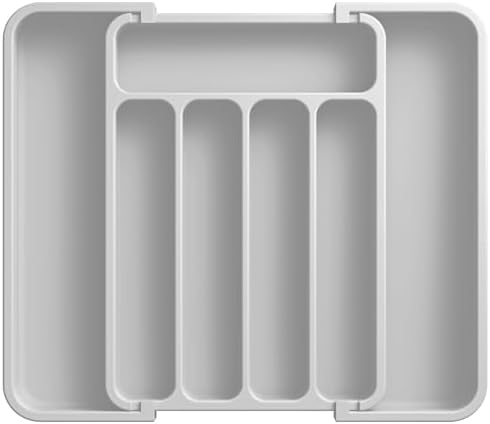 Aujen Silverware Drawer Organizer, Adjustable Utensil Cutlery Tray by AUJEN