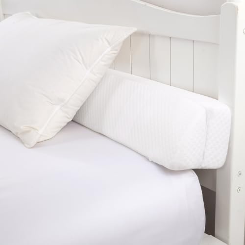 HOMBYS Wedge Pillow Headboard for Bed Gap,Foldable Bed Wedge Gap Filler King Size,Matterss Gap Filler,Multi Functional Bed Crack Pillow, Fill The Gap (0-7") Between Your Headboard and Mattress,White - Image 2