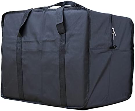 Heavy Duty Extra Large Moving Storage Bag, Black Durable Fabric Travel Duffel, 29 x 23 x 14 Inches, 70 lb Capacity, Dual Handle Tote, 2-Pack (1) by Unknown