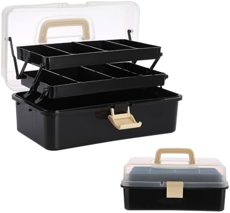 BTSKY 3-Layer Plastic Dividing Storage Box Craft Organizer and Storage by BTSKY