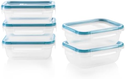 Snapware Plastic Total Solution (5-Pack, 3-Cup) Food Storage Containers Set by Snapware