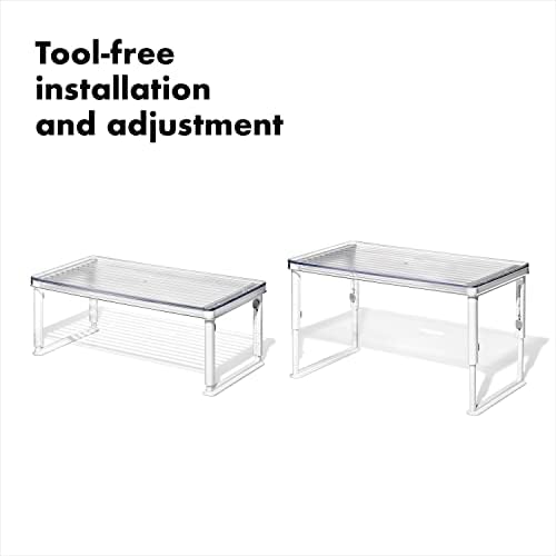 OXO Good Grips Adjustable Height Fridge Shelf Riser - Image 2