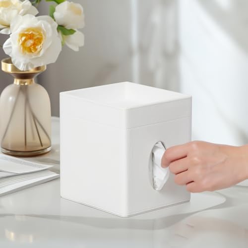 PU Leather Tissue Box Cover Square Tissue Box Holder Tissue Holder - Image 2