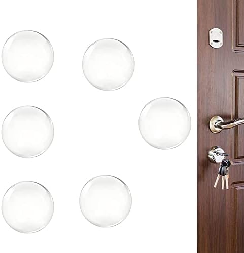 Wall Protectors from Door Knobs-Efbock Silicone Door Stoppers Wall Protector-Premium Door Bumper Wall Guards for Home or Office -Self Adhesive Door Handle Bumper Guard Stopper Rubber Stop 6pcs by EFBOCK