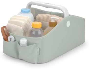 Skip Hop Diaper Caddy Organizer with Touch Sensor Night Light Nursery Style Sage - Image 2