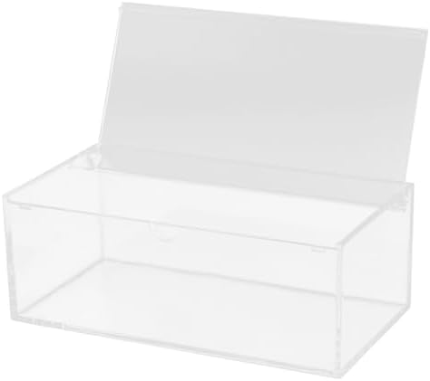 STOBAZA Acrylic Dryer Sheet Box with Lid, Large Capacity Laundry Pad Organizer for Bathroom and Laundry Room Storage and Organization by EaseLiving