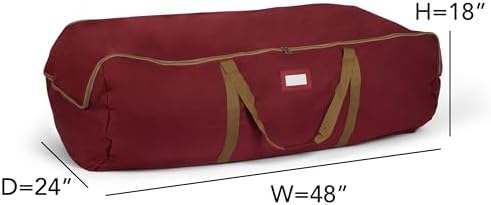 Covermates Storage Duffel Bag, 48" W x 24" D x 18" H, Red - Image 3