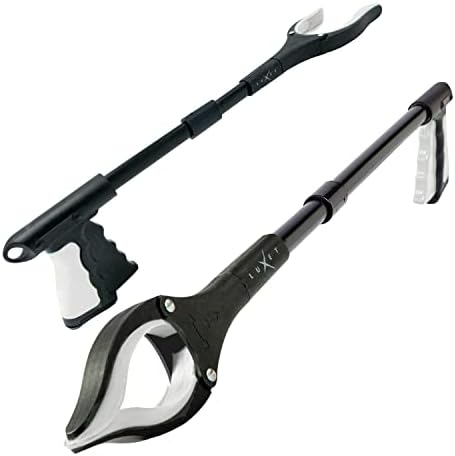 Grabber Reacher Tool 19 Inch Long, Foldable Pick Up Stick - Strong Grip Magnetic Tip - Heavy Duty Trash Picker Claw Reacher Grabber Tool Elderly Wheelchair Mobility Aid (Gray) - Image 2