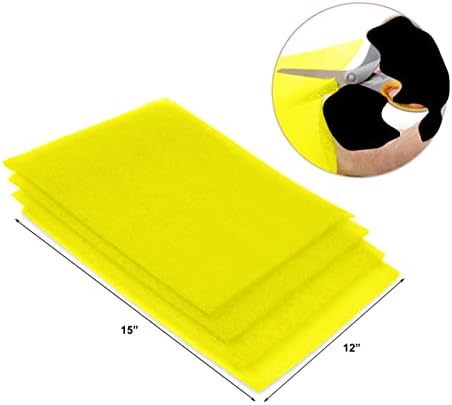 Dualplex® Fruit & Veggie Life Extender Liner for Fridge Refrigerator Drawers, 12x15 Inches (4 Pack) – Extends the Life of Your Produce & Prevents Spoilage (Yellow) - Image 3