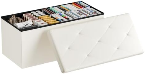 Sweetcrispy 30 Inch Storage Ottoman Bench, Spacious Ottoman with Storage by Sweetcrispy