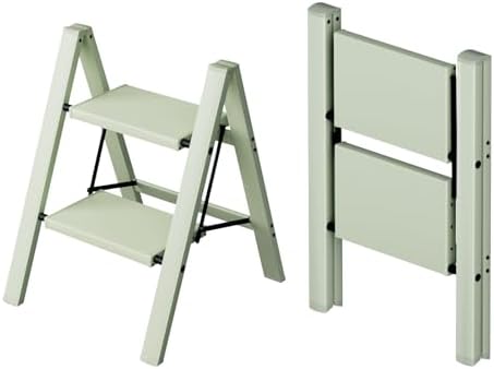 Taranta 2 Step Stool Foldable,Aluminum Step Ladder-FairylandGreen by TARANTA