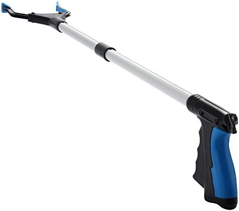 Grabber Reacher Tool, 32" Grabbers for Elderly, Lightweight Extra Long Handy Trash Claw Grabber, Mobility Aid Reaching Assist Tool for Trash Pick Up, Nabber, Litter Picker, Arm Extension (Blue) by ZAYAD