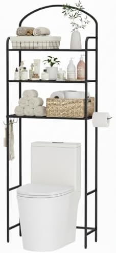 3 Tier Over The Toilet Storage Rack, Bathroom Organizer by Cerlyunzan