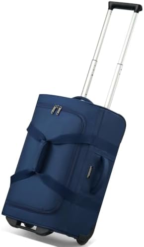 Hanke Rolling Duffle Bag with Wheels, 21 Inch Soft Side Carry On Luggage by Hanke