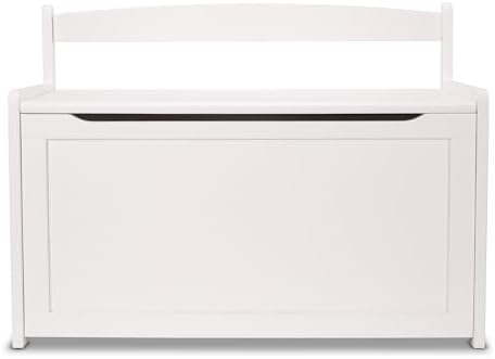 Melissa & Doug Wooden Toy Chest White Furniture Organizer by Unknown