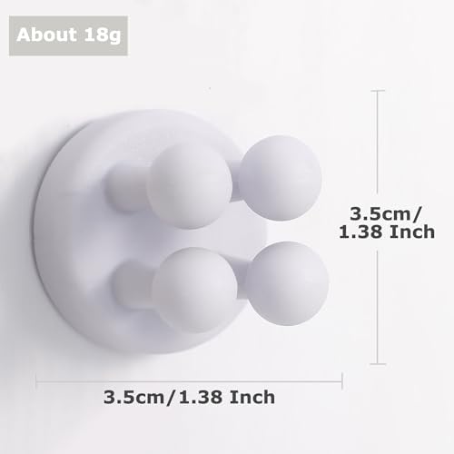 4 pcs Silicone Toothbrush Holder Multi-Function Hook Waterproof self Adhesive Single Toothbrush Hook Plug Holder for Wall for Hanging Bathroom Kitchen Living Room Office - Image 4