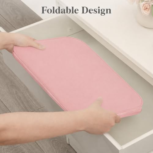 Lifewit Slim Collapsible Laundry Basket with Handles, 65L, Pink - Image 5