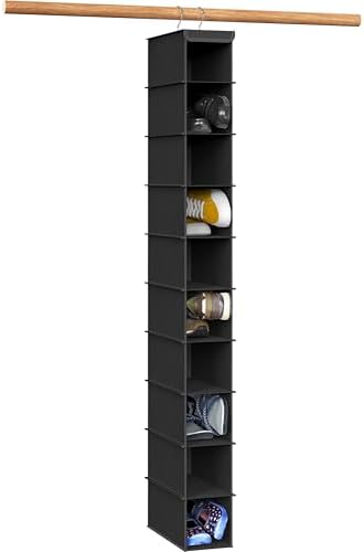 Simple Houseware 10 Shelves Closet Hanging Shoe Organizer, Black by SimpleHouseware
