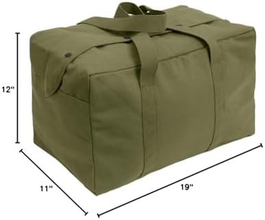 Rothco Canvas Parachute Cargo Bag, Olive Drab, 40.5L - Image 4