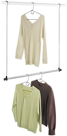 Whitmor Closet Rod, Chrome, Pack of 2 | Double | Heavy Duty | Closet Organizer - Image 3