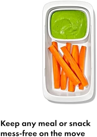 OXO Good Grips Prep & Go Snack & Dip Container - 1.6 Cups, Ocean Blue - Image 3