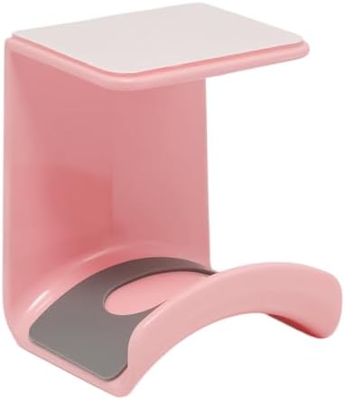 Pink Headphone Stand Hanger, Hanging Headset Holder Hook Under Desk by Adyoney