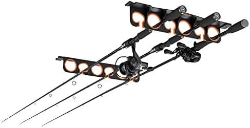 KastKing Horizontal Fishing Rod Holder, Black, 1 Pack - Image 2