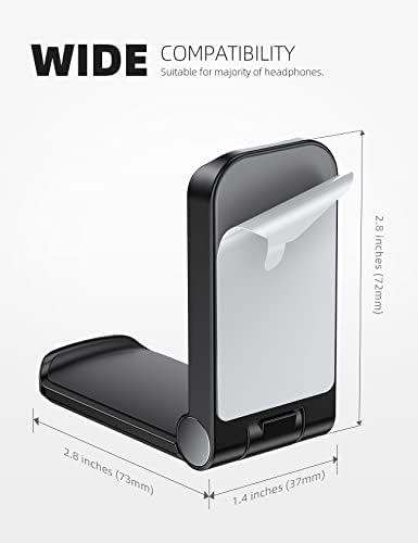 Lamicall Headphone Stand, Sticky Headset Hanger, Adhesive Headphone Holder - Image 5