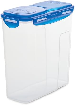 LOCK & LOCK Easy Essentials Food lids (flip-top) / Pantry Storage/Airtight containers, BPA Free, top-16.5 Cup-for Cereal, Clear by LocknLock