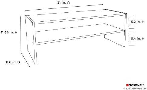 ClosetMaid 8923 Stackable 31-Inch Wide Horizontal Organizer, Espresso - Image 3