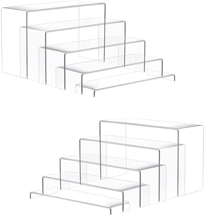 Goabroa Display Risers, Display Shelves, Riser for Decor, 10 Pcs(7~8 ~9" L) by Goabroa