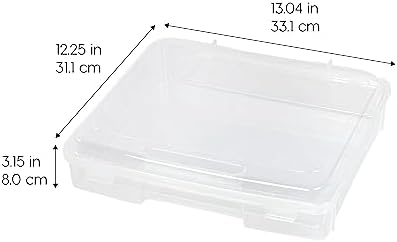 IRIS USA Board Game Storage |Made in USA| Thick Craft Case (2-Pack) - Clear - Image 2
