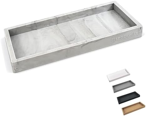 Spacewiser Countertop & Vanity Silicone Tray - Small 7.7" Kitchen Soap Tray by Spacewiser