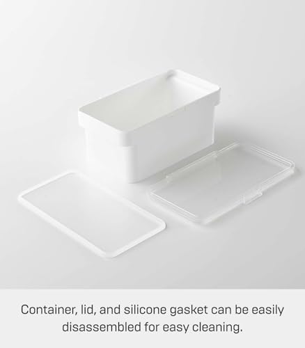YAMAZAKI Home Tower Airtight Pet Food Storage Container - Cat And Dog Food Holder Bin With Transparent Lid And Handle - Small - Polypropylene - 0.8 Gallons, 3 Liters - Image 6
