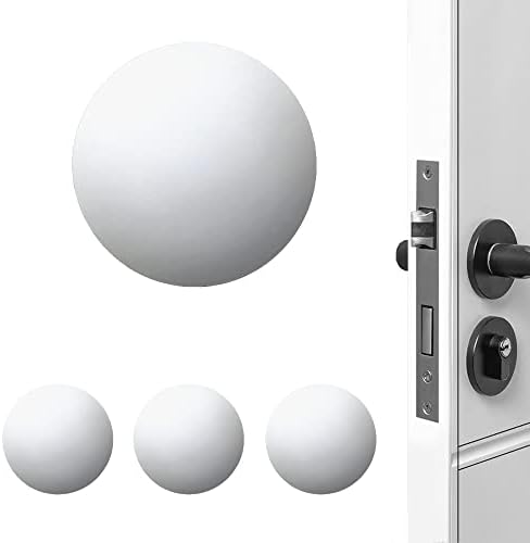 Door Stoppers Wall Protector Buffer Guard Doorknob Door Handle Bumper Self Adhesive Silencer Soft Rubber Crash Pad for Home Office by XoYoZo