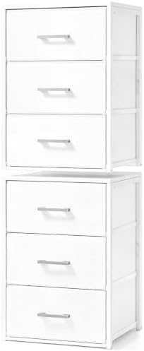 Fixwal Closet Drawers for Clothes, 2 Pack, 6 Drawers Stackable, 15.7" Wide by Fixwal