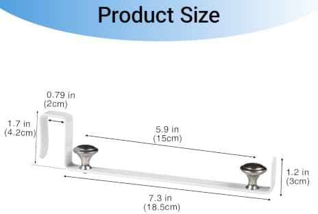 Large Trash Bag Holder for Kitchen Cabinets Doors, Under Sink Plastic Bag Hooks, Stainless Steel Garbage Bag Holder, Kitchen Trash Waste Cans (White) - Image 4