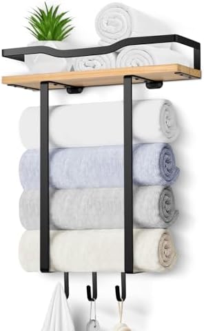 Towel Racks for Bathroom, Wall Mounted Towel Rack for Bathroom - Image 4