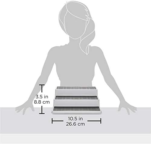 Copco 3-Tier Cabinet Organizer Set of 2 - Spice Rack Organizer for Cabinet, Pantry Storage for Cans, Spices and Seasonings, Non-Skid Platforms, 10.5 x 8.75 x 3.5 Inches Each - Image 7