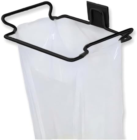 Metal Trash Bag Holder for Kitchen,Office,Dorm Room,Black, 9.3'' by YRDGRG