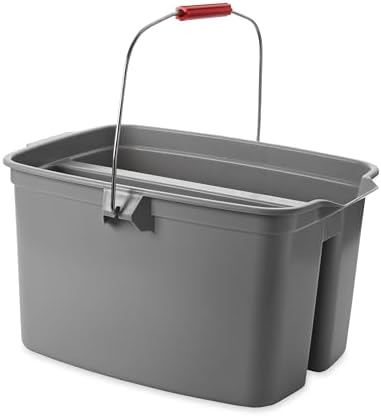 Rubbermaid Commercial Products Double Cleaning Pail Bucket, 19-Quart, Gray - Image 4
