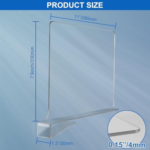Acrylic Shelf Dividers for Closet Organization 16Pack Closet Shelf Divider Closet Dividers for Shelves Shelf Organizer for Closet Shelf Organizer for Wood Closet Separator Clear - Image 7