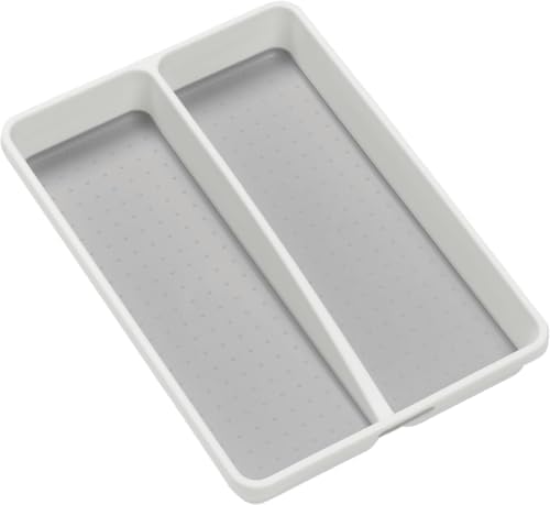 madesmart Small Utensil Tray, Multi Purpose Storage Organizer, Deep Storage for Ladles, Whisks & Serving Tools, Non Slip Lining, for Drawers & Home Organization, White, Mini Classic (Pack of 6) by madesmart%C2%AE